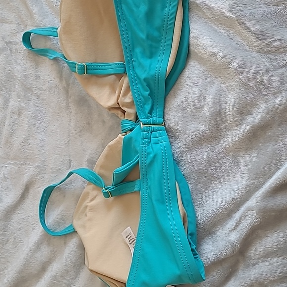 Turquoise blue bikini top - Picture 2 of 3